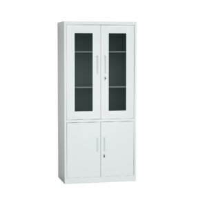 Half Steel Half Glass Cupboard