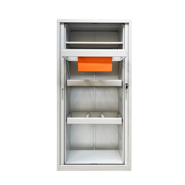 Tambour door cupboard
